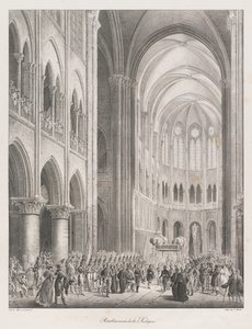 Ristabilimento della Chiesa, inizio XIX secolo da Charles Etienne Pierre Motte