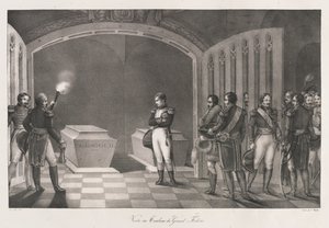 Visita alla tomba di Federico il Grande, inizio XIX secolo