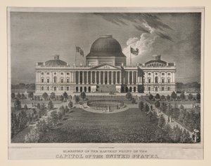 Elevazione del punto orientale del Campidoglio degli Stati Uniti (Washington, D.C.) da Charles Fenderich