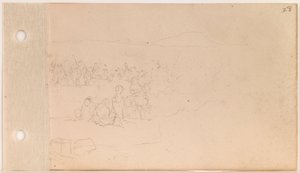 Riunione della Banda di Pahtanka (Testa Grande) sulla Riva da Charles Ferdinand Wimar