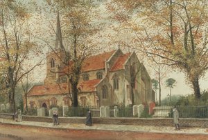 Veduta della Chiesa di Santa Maria, Stoke Newington da Charles Francis