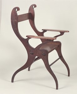 Poltrona o sedia cigno progettata da C.F.A. Voysey da Charles Francis Annesley Voysey