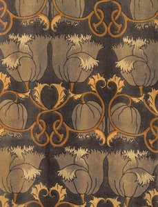 Papaveri, prodotto da G.P. & J Baker, c.1888 (dettaglio) da Charles Francis Annesley Voysey