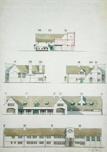 Casa proposta a Higham Woodford, Essex per Lady Henry Somerset da Charles Francis Annesley Voysey