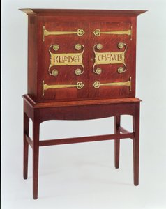 Il mobile Kelmscott Chaucer, progettato da C.F.A. Voysey (1857-1941) e realizzato da F. Coote, 1899