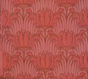 Carta da parati disegnata da Voysey, Vittoriana da Charles Francis Annesley Voysey