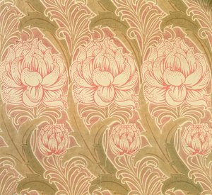 Carta da Parati Disegnata da Voysey, Vittoriana da Charles Francis Annesley Voysey