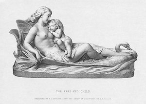Il Peri e il bambino, inciso da R.A. Artlett da Charles Francis Fuller