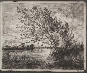 Un Gruppo di Ontani da Charles Francois Daubigny