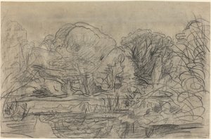 Uno stagno nel bosco da Charles Francois Daubigny