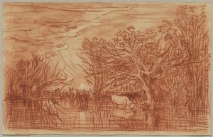 Mucche a un abbeveratoio da Charles Francois Daubigny