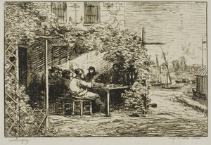Colazione di partenza ad Asnières da Charles Francois Daubigny