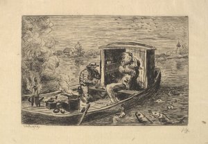 Divorando un Pasto da Charles Francois Daubigny