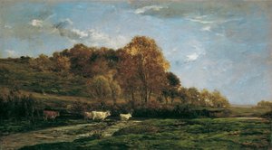 Paesaggio autunnale fluviale
