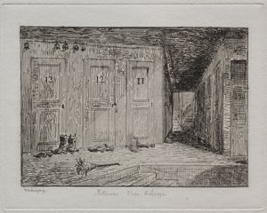 Interno di una locanda da Charles Francois Daubigny