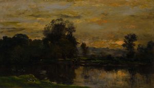 Paesaggio con anatre