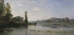 Paesaggio con un fiume da Charles Francois Daubigny