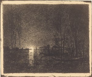 Paesaggio al chiaro di luna