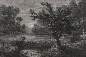 Sorgere della luna nella valle di Andilly