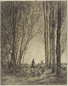 Ritorno del gregge da Charles Francois Daubigny