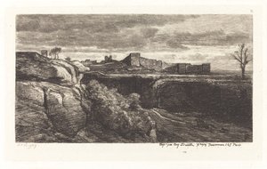 Rovine del Castello di Cremieux da Charles Francois Daubigny