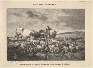 Salon de 1850-51, Paesaggio e Animali, par Troyon