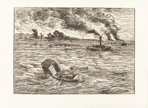 Barche a vapore da Charles Francois Daubigny