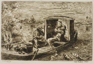 Inghiottendo (Pasto sulla Barca) da Charles Francois Daubigny