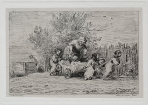 Il Viaggio in Barca: Eredità del Carro (I Bambini con il Carro) da Charles Francois Daubigny