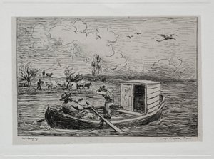 Il viaggio in barca: Le Mot de Cambronne La lite, 1861