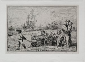 Il Viaggio in Barca: Trasferirsi su "Le Botin" (Gli Arredi della Nave) o Trasferirsi sulla Barca da Charles Francois Daubigny