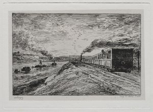 Il Viaggio in Barca: La Partenza (Il Ritorno) da Charles Francois Daubigny