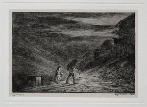 Il Viaggio in Barca: La Ricerca di una Locanda da Charles Francois Daubigny