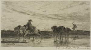 I cavalli da tiro da Charles Francois Daubigny