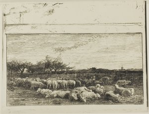 Il grande ovile da Charles Francois Daubigny