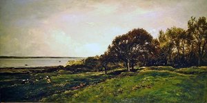 Il Pré des Graves a Villerville da Charles Francois Daubigny