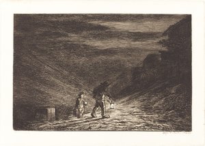 La Ricerca di una Locanda da Charles Francois Daubigny