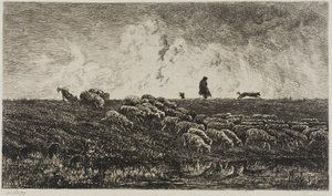 Il temporale da Charles Francois Daubigny