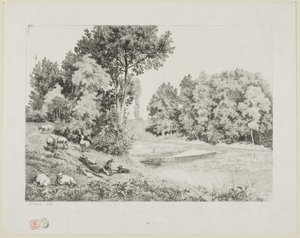 Vista presa a Bas-Meudon da Charles Francois Daubigny