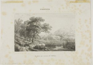 Veduta presa vicino a Subiaco da Charles Francois Daubigny