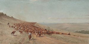 Guidando la mandria, 1904