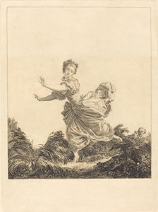 La fuga a scopo da Charles François Adrien Macret after Jean Honoré Fragonard