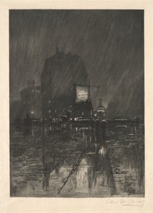 Una notte piovosa, Madison Square da Charles Frederick William Mielatz