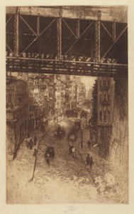 Cherry Street, N.Y. da Charles Frederick William Mielatz