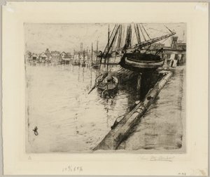 Darsena, fiume New York da Charles Frederick William Mielatz