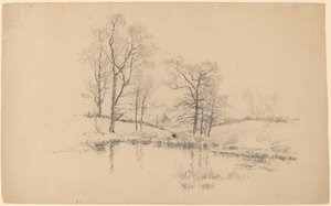 Stagno del prato, New York da Charles Frederick William Mielatz