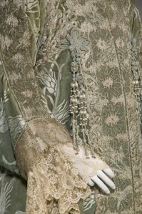 Cappotto da sera di Bertha Palmer, c.1902 (dettaglio della manica)