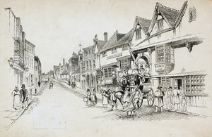 High Street, Canterbury, Kent da Charles George Harper