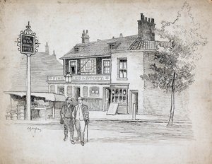 Vecchio mulino a vento, 214-214 Chiswick High Road, Turnham Green, Londra, 1892-1933 da Charles George Harper