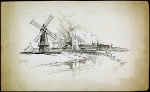 Mulino a vento Wellington, Barking, Londra, 1892-1933 da Charles George Harper